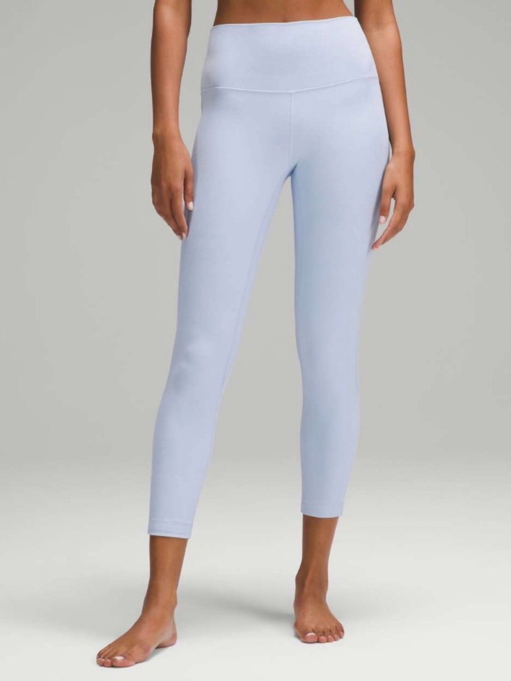 Lululemon Align High-Rise Pant 25” Blue Linen Size 4 Yoga Leggings Workout